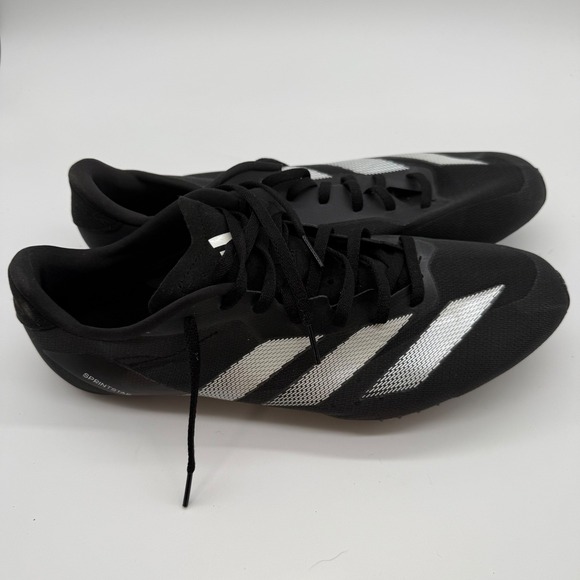 Adidas Sprintstar Running Track Shoes‎ Mens Size 12 Black Silver Sneakers main image 9